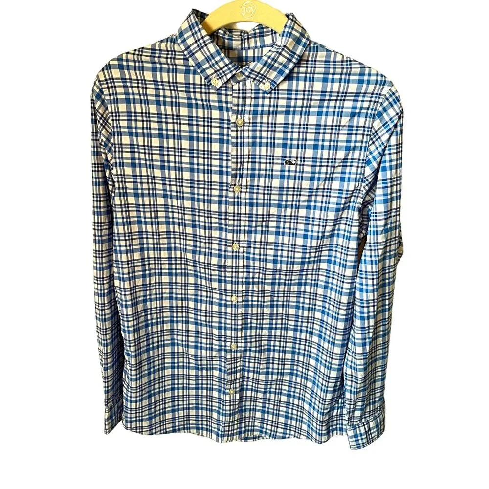 Vineyard‎ Vines Youth Large (16) Performance Long Sleeve Button Up Shirt Shades